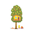 A Teachable Town Large Seasonal Tree House Bulletin Board Set