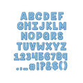 A Close-Knit Class Blue Felt Deco Letters