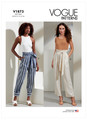 Vogue Patterns V1873 | Misses' and Misses' Petite Pants and Tie Belt | Front of Envelope