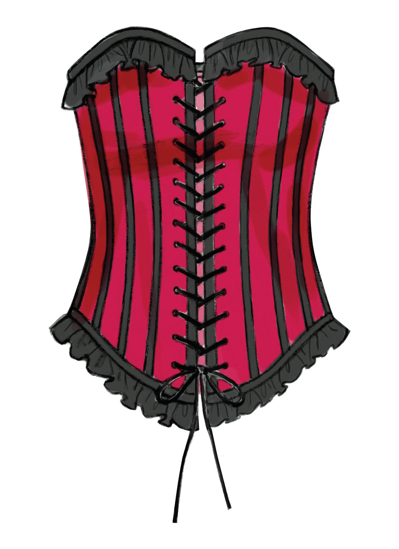 B5662 Boned Corsets With Lacing Butterick Patterns b5662-boned-corsets-with-lacing-butterick-patterns