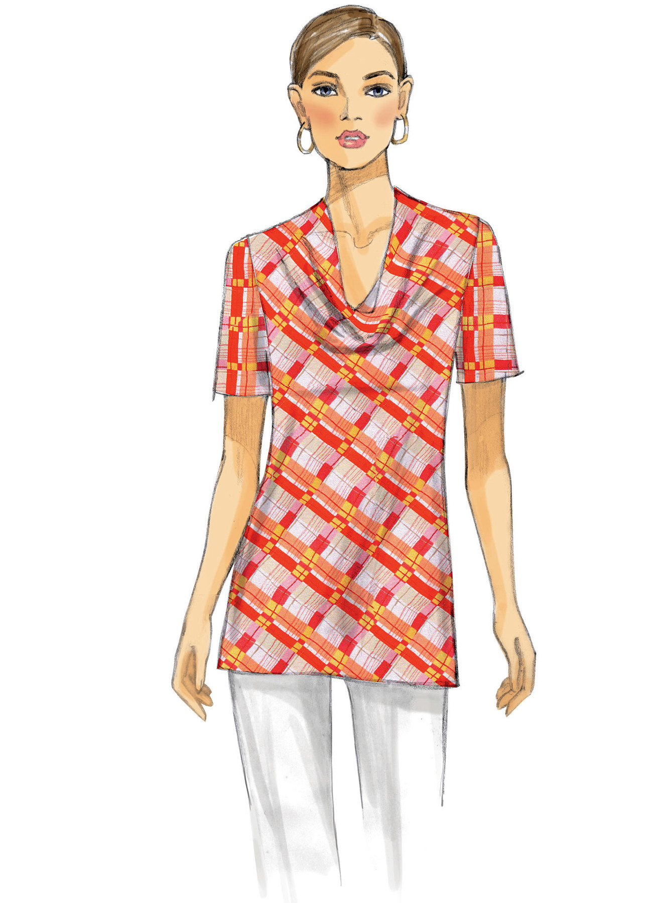 V9006 Misses Cowl Neck Tops Vogue Patterns v9006-misses-cowl-neck-tops-vogue-patterns