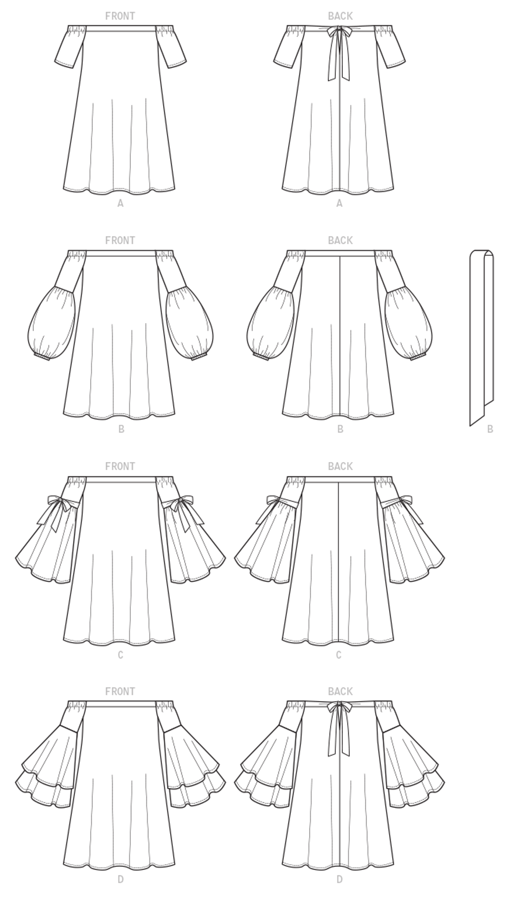 M7744 | Misses' Dresses and Belt | McCall's Patterns