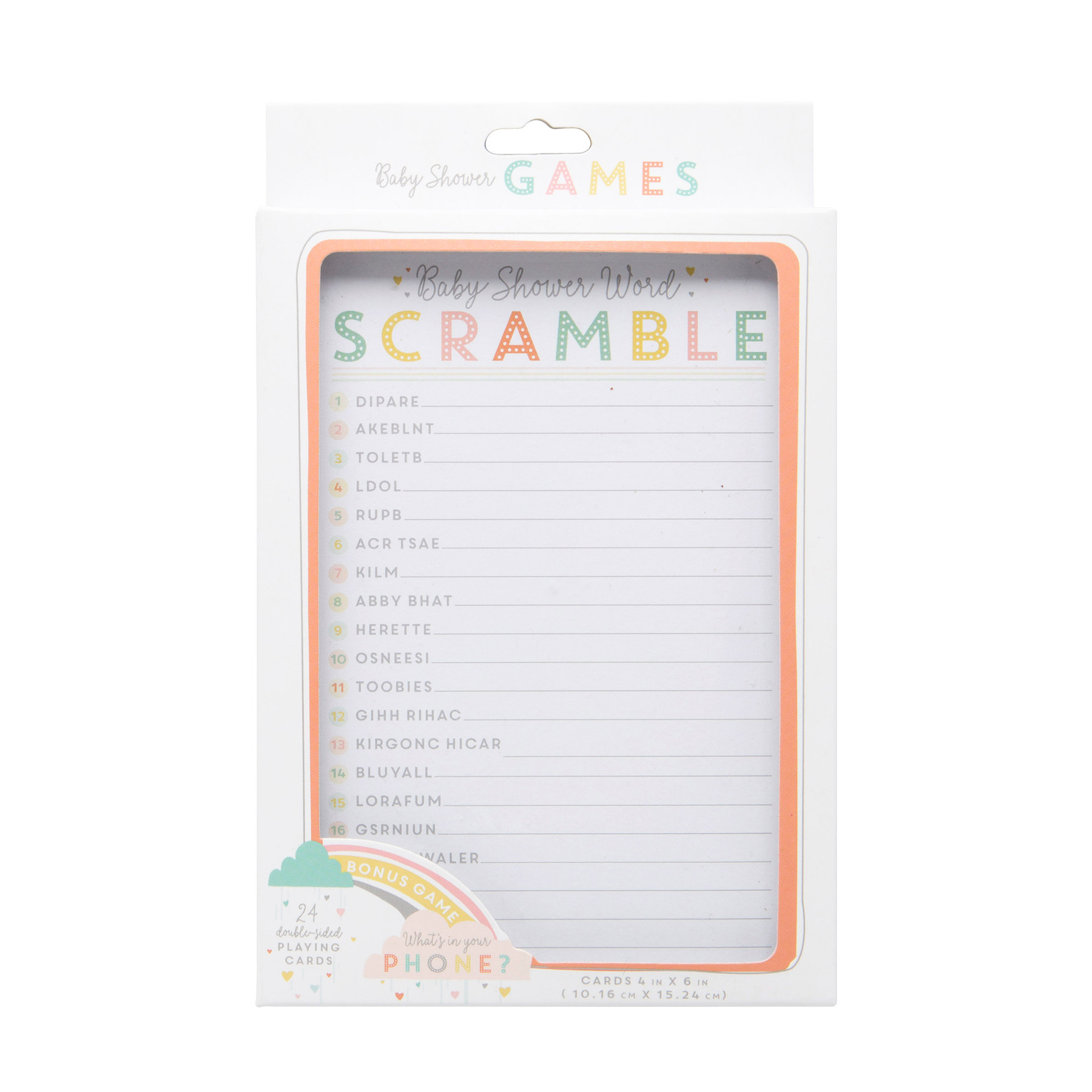 Baby Shower Game What S On Your Phone Baby Word Scramble Somethingdelightful Com