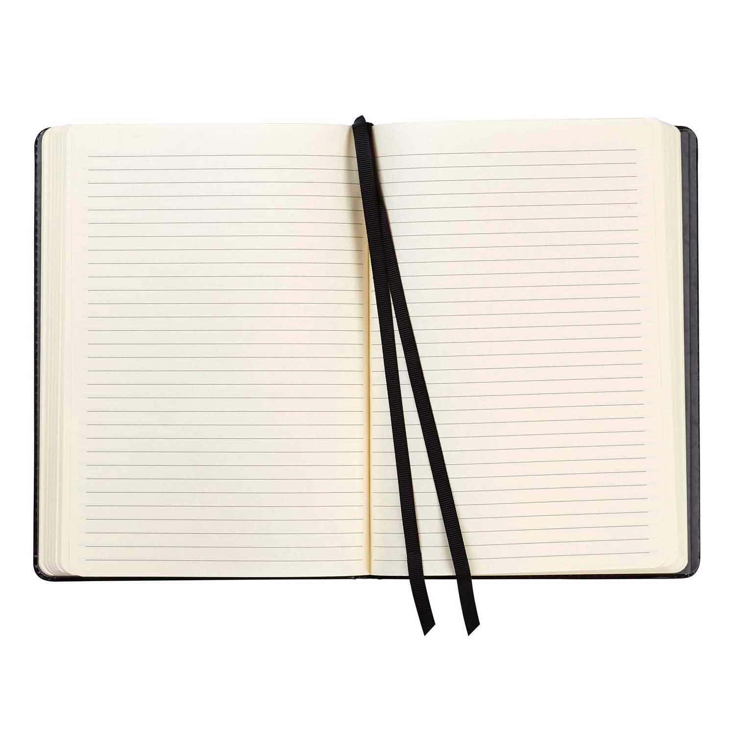 Black Bonded Leather Journal, 6 x 8