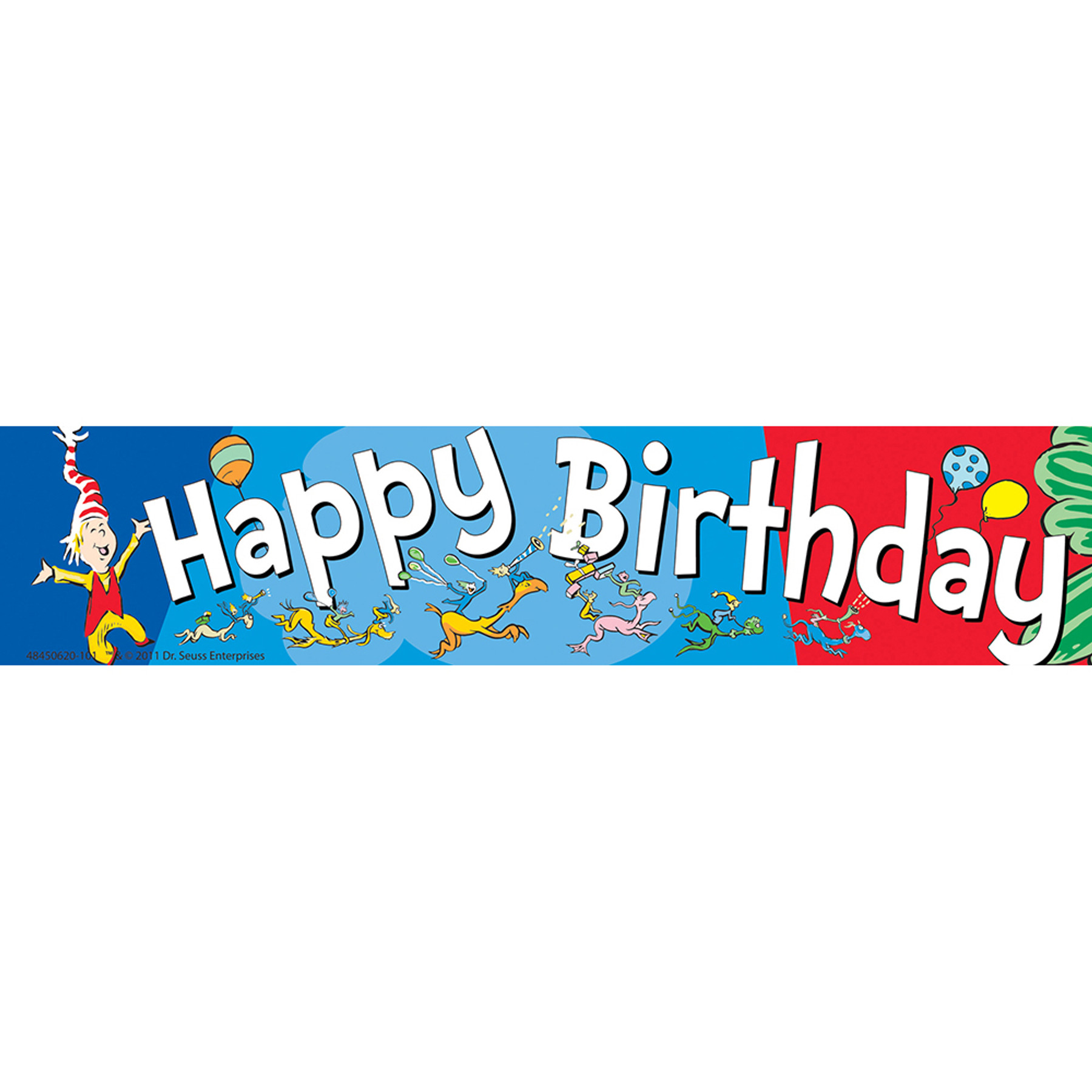 Paper Magic 845062 Eureka Dr Seuss Happy Birthday Deco Trim