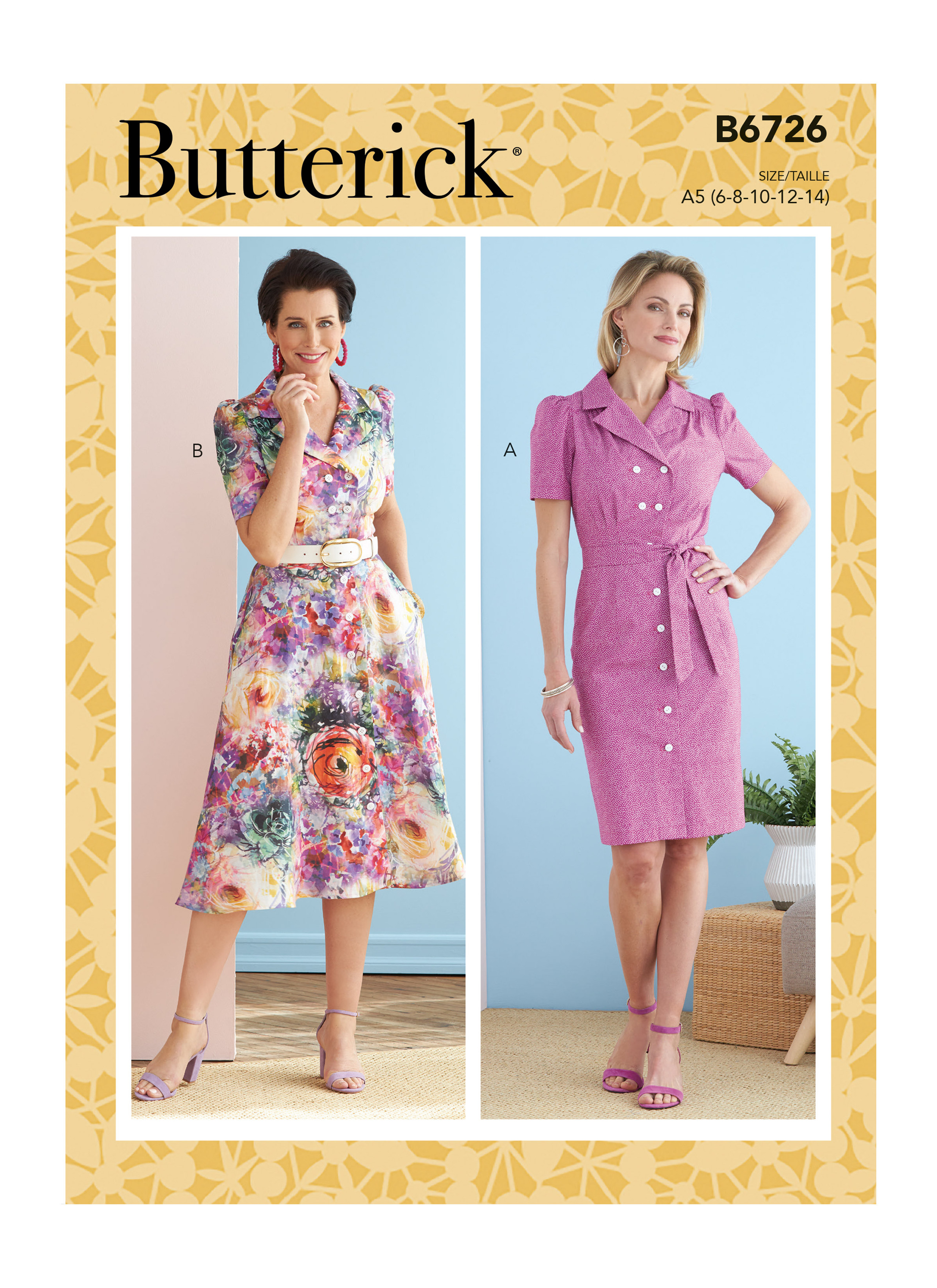 B6726 | Misses' Dresses | Butterick Patterns