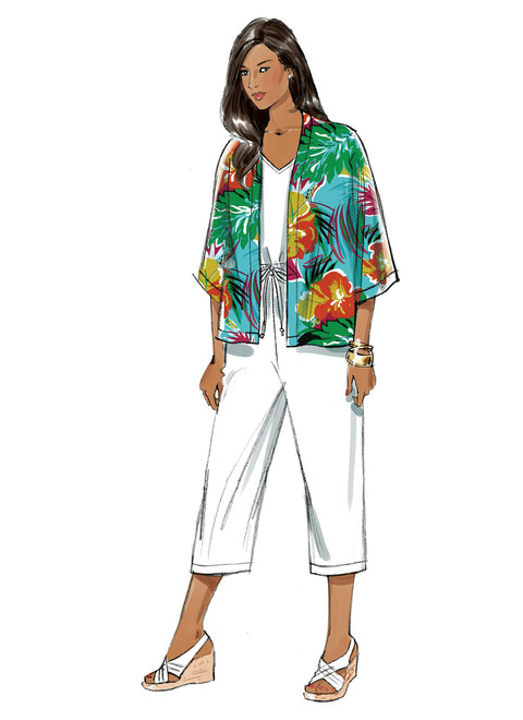 Butterick B6224 | Women's Kimono Jacket, Jumpsuit and Romper