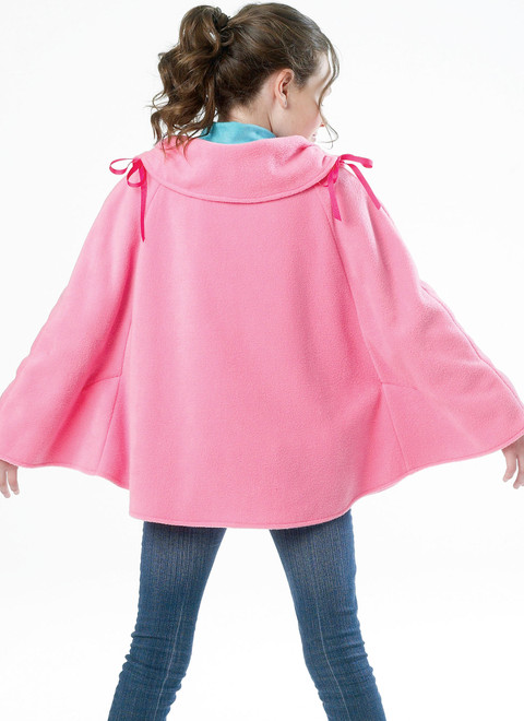 McCall's M6431 | Children's/Girls' Zippered or Pullover Ponchos