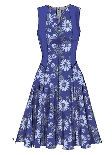 Vogue Patterns V9050 | Misses'/Misses' Petite Notch-Neck Dresses