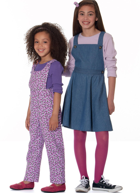 McCall's M7459 | Children's/Girls' Jumpers and Overalls