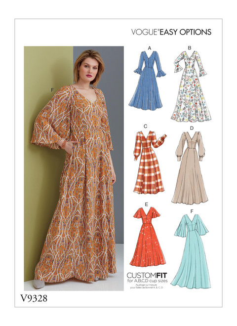 Vogue Patterns V9328 | Misses' Dress | Front of Envelope