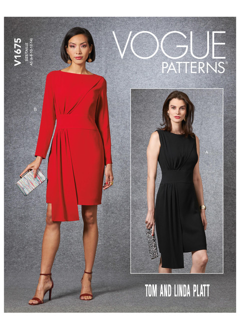 Vogue Patterns V1675 | Misses' Dress | Front of Envelope