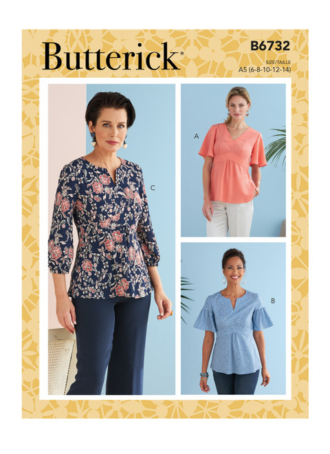 Butterick B6732 (Digital) | Misses' Top | Front of Envelope