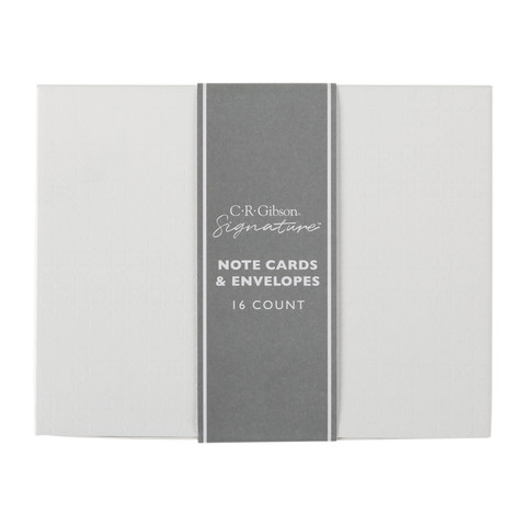 Note Card Drawer - White Bookcloth