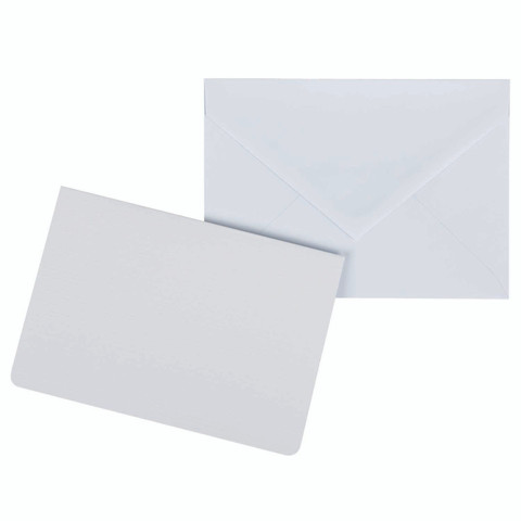 Note Cards in Sleeve - White