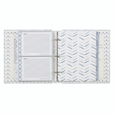 Recipe Card Binder with Dividers