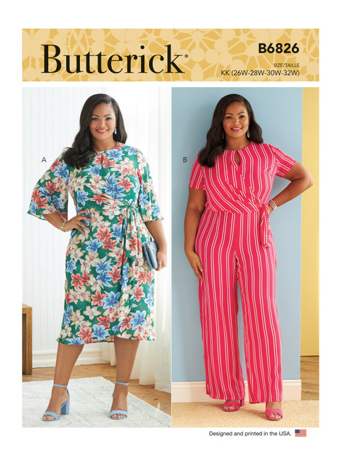 Butterick B6826 (Digital) | Women's Dress & Jumpsuit