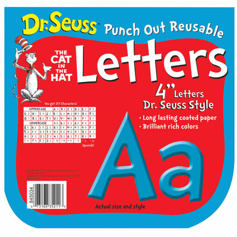 Dr. Seuss™ Blue Deco Letters