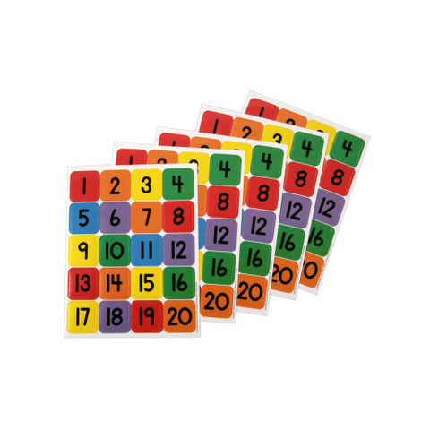 Numbers (1-20) Theme Stickers