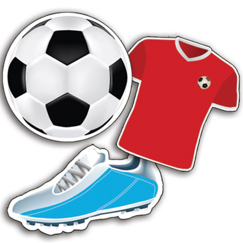 Soccer Assorted Paper Cut-Outs