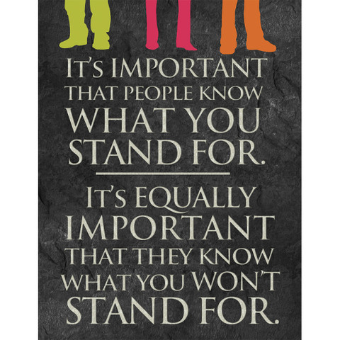 What You Stand For Poster