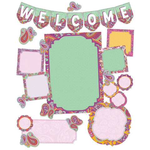 Positively Paisley Welcome Bulletin Board Set