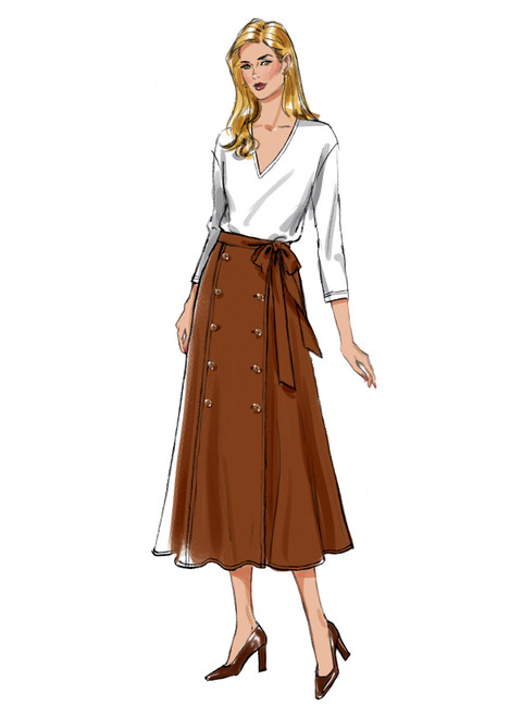 Butterick B6866 | Misses' Skirt and Sash