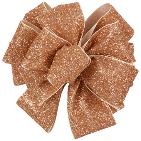 Offray Glitter Frosted Satin Ribbon Champagne