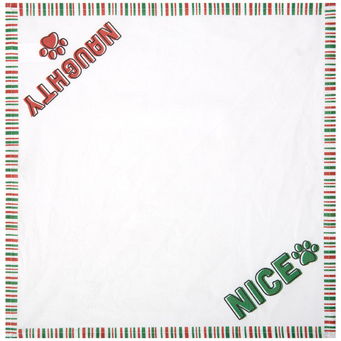 Christmas Pet Bandana - Naughty & Nice