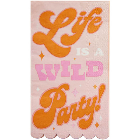 Guest/Dinner Napkin (16ct) - Life Is A Wild Party