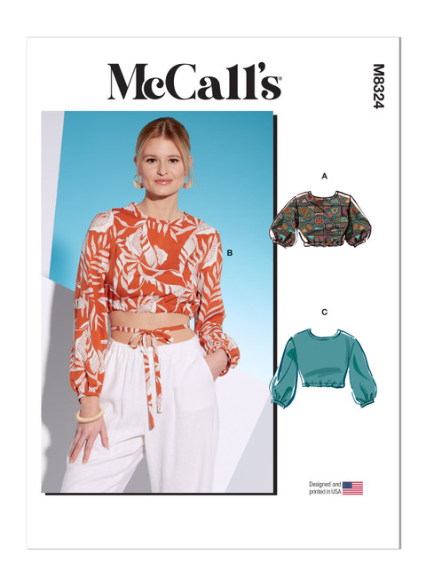 McCall's M8324 | Misses' Tops | Front of Envelope