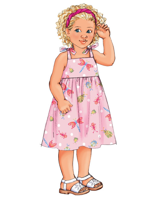 Butterick B3477 | Children's Shoulder-Tie Dresses, Tops, Short and Pants