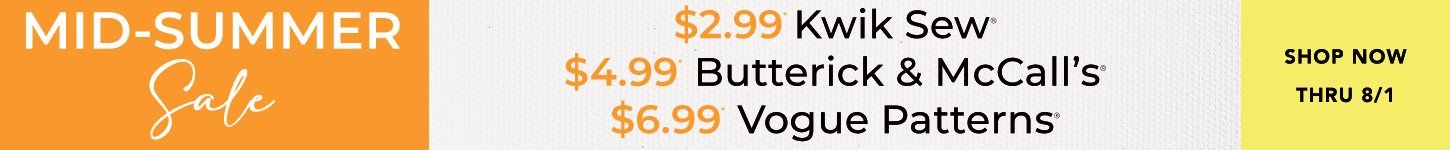 Mid-Summer Patterns Sale Mid-Summer Patterns Sale