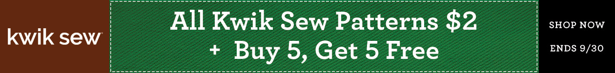 All Kwik Sew Patterns $2 + Buy 5, Get 5 Free All Kwik Sew Patterns $2 + Buy 5, Get 5 Free