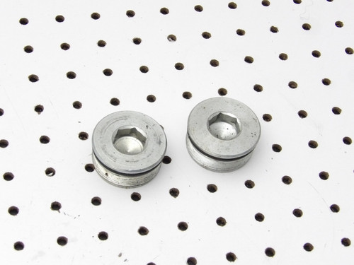 Harley-Davidson 14-25 OEM 49mm Fork Tube Caps Plugs 45500117