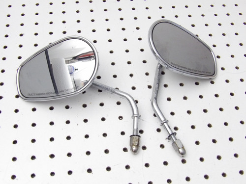 Harley-Davidson OEM Chrome Short Stem Tapered Mirrors 92202-03A