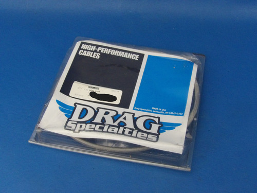 For Harley-Davidson 96-17 Dyna Braided Stainless Steel Idle Cable w/90 Deg Elbow