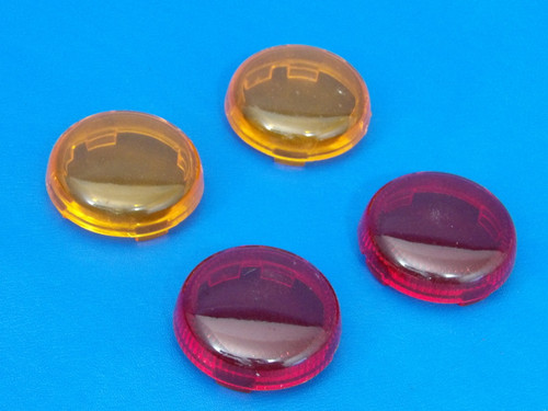 Harley-Davidson OEM Bullet Turn Signal Lenses Red Amber 67800645 67800642