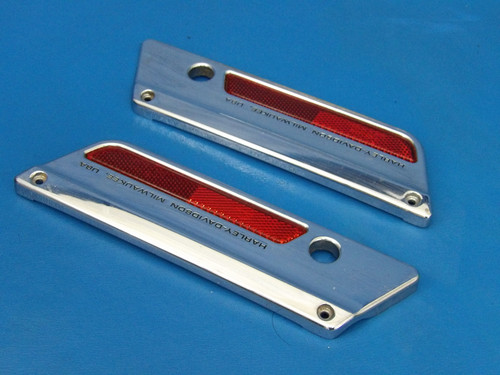 Harley-Davidson 93-13 Touring OEM Saddlebag Latch Covers 90603-93A 90601-93A