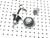2000 Honda Rebel 250 Gas Cap Ignition Lock Set 17620-KR3-751 35100-KR3-870