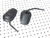 Harley-Davidson OEM Black Short Stem Tapered Mirrors 92023-03A