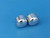 Harley-Davidson OEM Chrome Axle Nut Covers 44117-07A (no set screws)