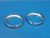 Harley-Davidson OEM 4"/4.5" Aux Fog Lamp Chrome Trim Rings 68725-62A