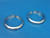 Harley-Davidson OEM 4"/4.5" Aux Fog Lamp Chrome Trim Rings 68725-62A