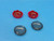 Harley-Davidson OEM Bullet Turn Signal Lenses Red & Smoked 67800645 69208-09