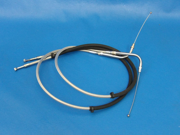 Harley-Davidson Softail OEM Stainless Braided Throttle Idle Cables 56344-03A