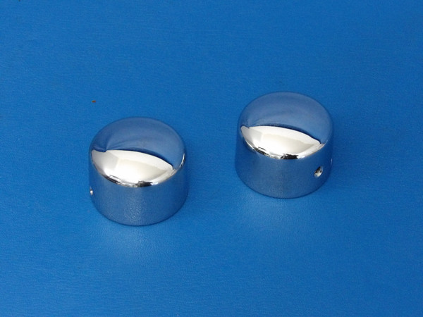 Harley-Davidson OEM Chrome Axle Nut Covers 44117-07A (no set screws)