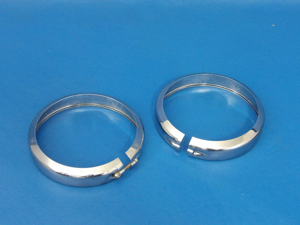 Harley-Davidson OEM 4"/4.5" Aux Fog Lamp Chrome Trim Rings 68725-62A
