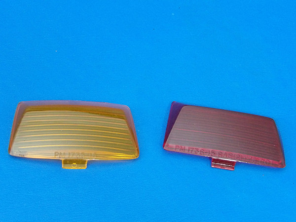 Harley-Davidson OEM Red & Amber Fender Tip Lenses 1736-15 1735-15