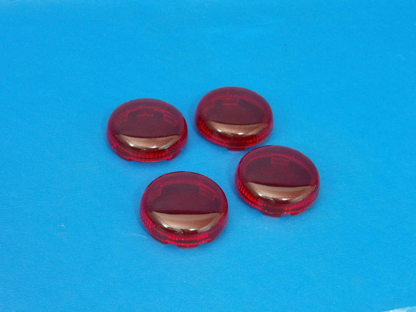 Harley-Davidson OEM Bullet Turn Signal Lenses Red 67800645